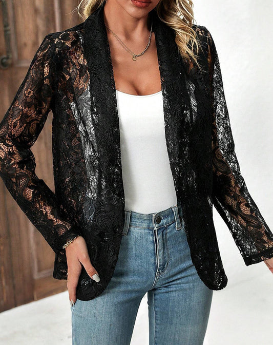 Chaqueta de Encaje Elegante - Image 2