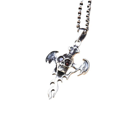 Dije Calavera con Alas de Demonio en Plata Esterlina 925 Personalizado - Image 5