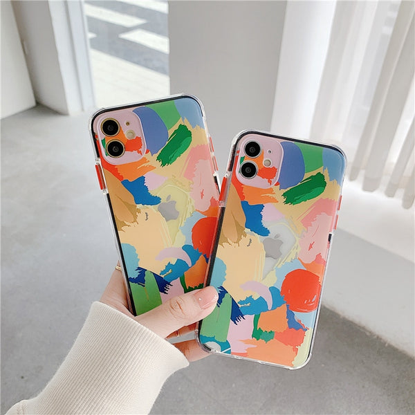 Funda para iPhone con Diseño de Arte Graffiti y Pintura al Óleo