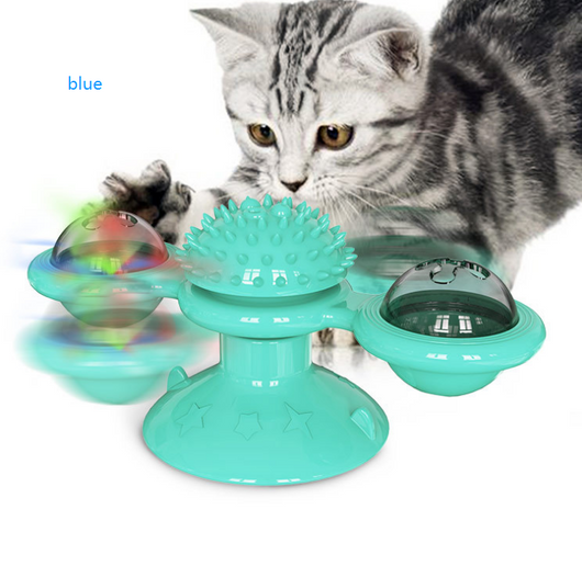 Juguete Interactivo Giratorio para Gatos - Rascador Multiusos con Limpiador Dental - Image 43