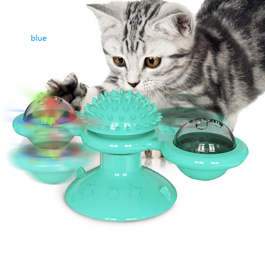 Juguete Interactivo Giratorio para Gatos - Rascador Multiusos con Limpiador Dental - Image 8