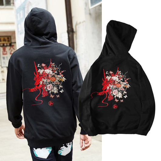Sudadera con Capucha Dragón Bordado - Image 3