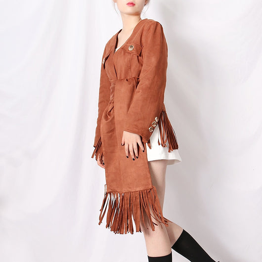 Chaqueta para Mujer en Ante Sintético Tipo Venado - Image 3