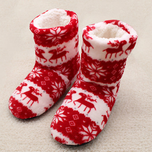 Botas de Interior Terciopelo Coral con Estampado - Image 3