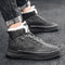 Tenis Altos de Terciopelo para Hombre - Zapatillas Cálidas y Acolchadas Estilo Coreano