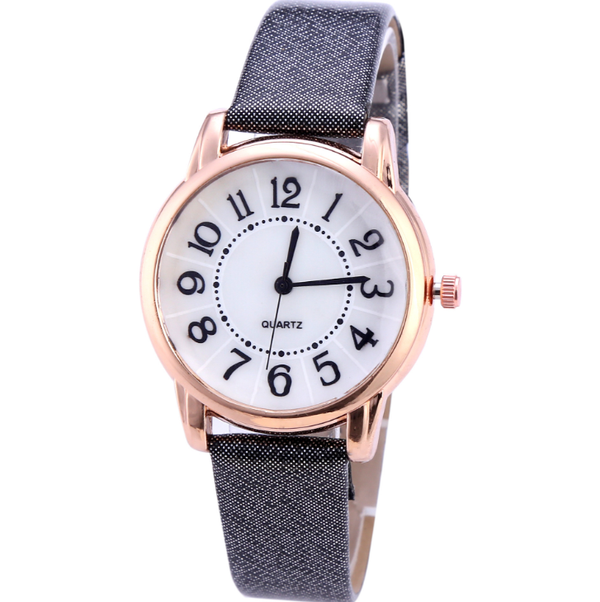 Reloj de Pulsera Elegante para Mujer con Correa de Cuero - Diseño Minimalista y Sofisticado