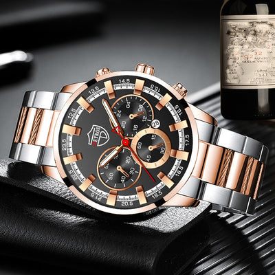 Reloj de Cuarzo Luminoso para Hombre - Elegancia Empresarial - Image 28