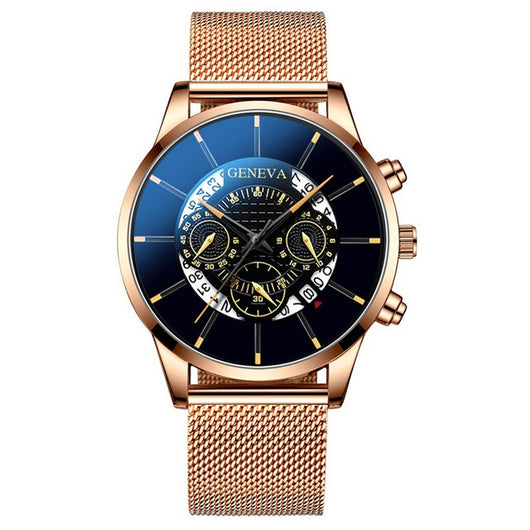 Reloj de Malla Metálica con Calendario - Image 8