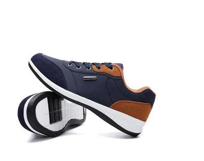 Zapatos Deportivos Casuales para Hombre - Zapatillas de Cuero Microfibra con Cordones Otoño - Image 5