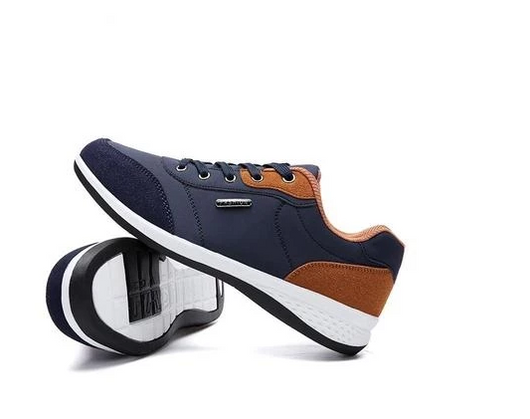 Zapatos Deportivos Casuales para Hombre - Zapatillas de Cuero Microfibra con Cordones Otoño - Image 5
