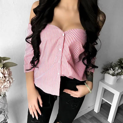 Camisa para Dama con Tirantes a Rayas - Image 10