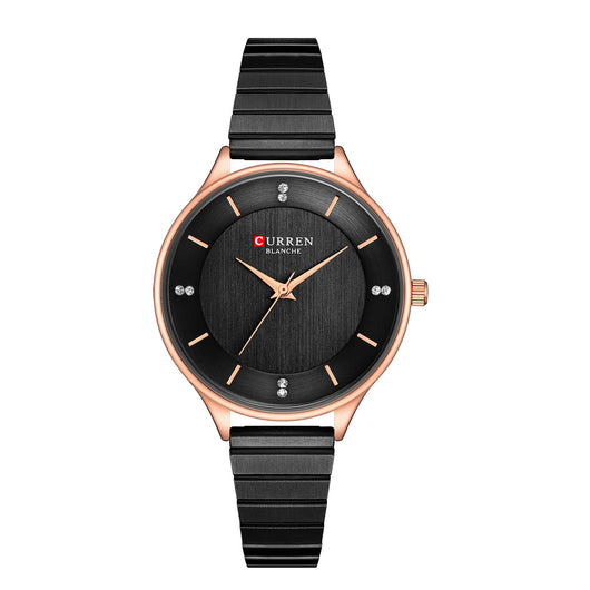Reloj de Pulsera Unisex Acero Inoxidable Cuarzo Clásico Negro - Image 16