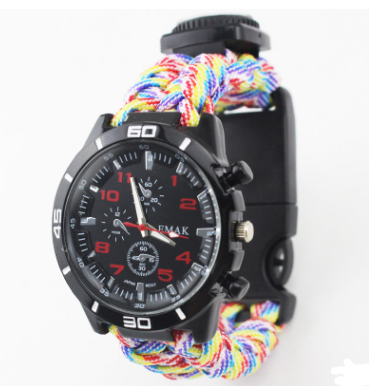 Reloj de Supervivencia Multifuncional con Brújula, Termómetro y Kit de Rescate - Image 15
