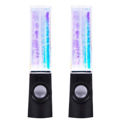 Parlante USB Mini Fuente Danzante con Luces LED para Computadora y Escritorio - Image 4