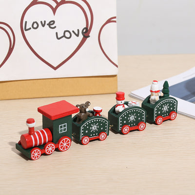 Tren Navideño de Madera - Decoración Festiva - Image 7