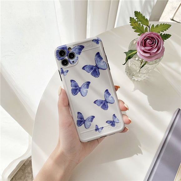 Funda Protectora Mariposa Púrpura para Celular