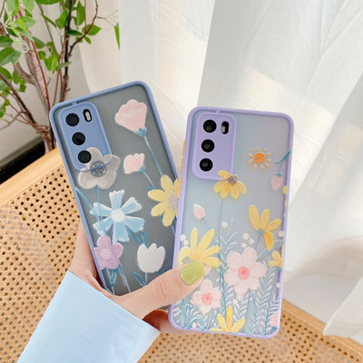 Funda para teléfono con flores en relieve - Image 3