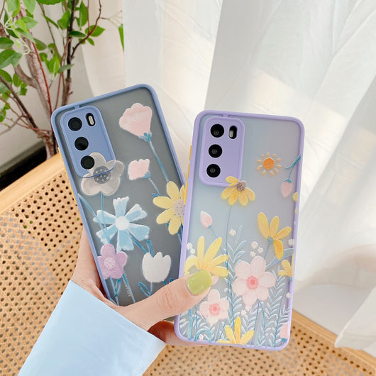 Funda para teléfono con flores en relieve - Image 3