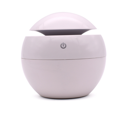 Black spherical ultrasonic atomizer with a power button icon, designed for aromatherapy and humidification. - Image 10