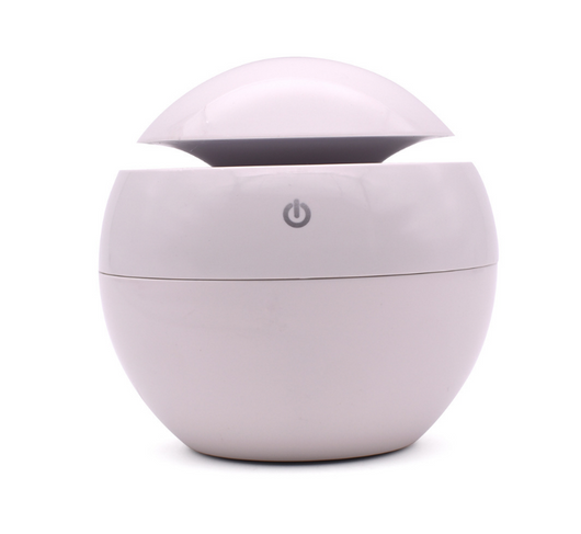 Black spherical ultrasonic atomizer with a power button icon, designed for aromatherapy and humidification. - Image 10