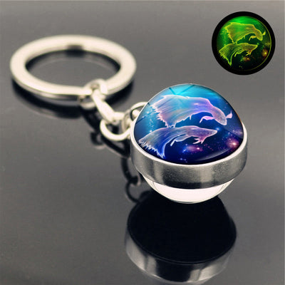 Llavero Luminoso de Cristal Doble Cara - Colgante Brillante - Image 10