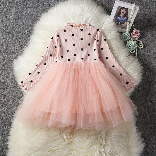 Vestido de Tul Elegante para Bebé Niña - Manga Larga Primavera Invierno - Image 2