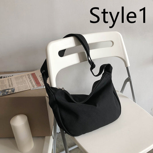 Bolsa Mensajero de Lona para Hombre - Bolso de Hombro Ligero y Versátil - Image 2