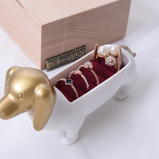 Joyero Anillo Perro Salchicha - Diseño Encantador - Image 3