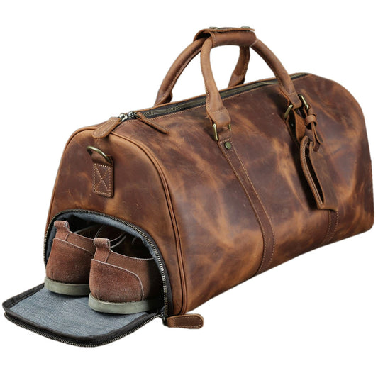 Bolso de Viaje en Cuero de Caballo para Hombre - Image 2
