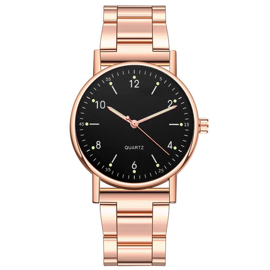 Reloj de acero inoxidable con movimiento de cuarzo para hombre y mujer