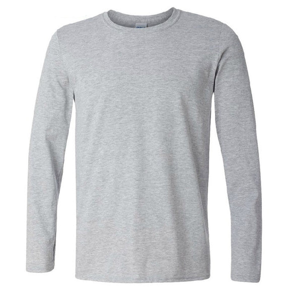 Camiseta de Manga Larga en Algodón Peinado para Hombre