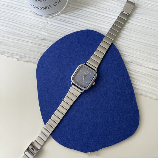 Reloj de Mujer con Correa de Bambú Plateado - Image 4