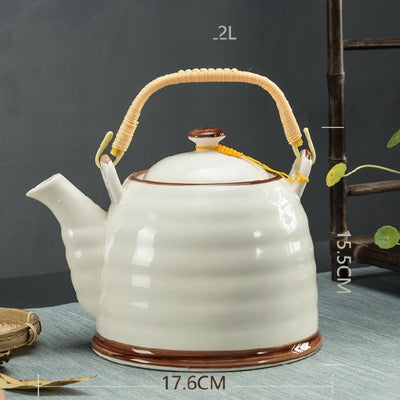 Tetera de Cerámica Grande con Colador y Asa Ergonómica - Image 14