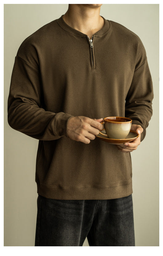 Camiseta Casual Hombre Manga Larga con Cierre - Image 11