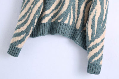 Suéter Estampado Animal Print en Jacquard Versátil - Image 10