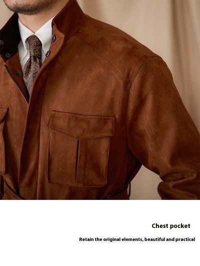 Chaqueta Vintage de Gamuza para Hombre - Casual y Profesional - Image 13