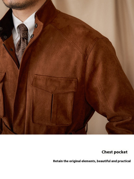 Chaqueta Vintage de Gamuza para Hombre - Casual y Profesional - Image 13