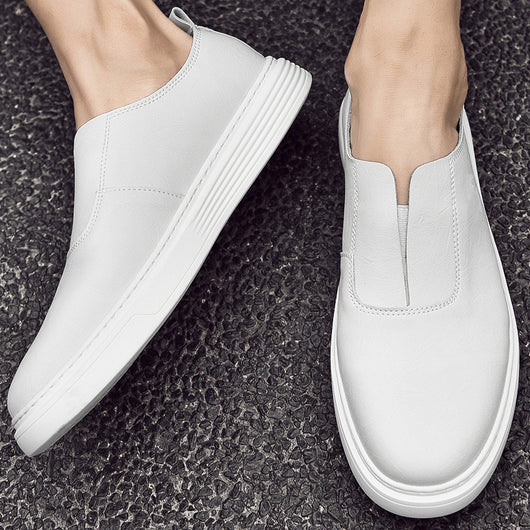 Zapatos Blancos Cómodos para Hombre Talla Grande - Image 4