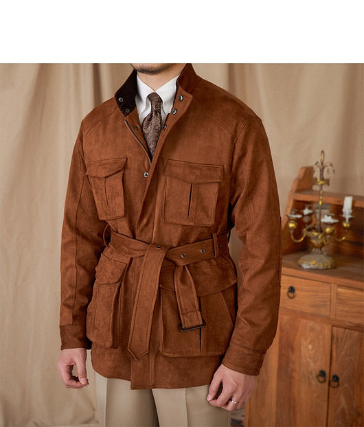 Chaqueta Vintage de Gamuza para Hombre - Casual y Profesional - Image 9
