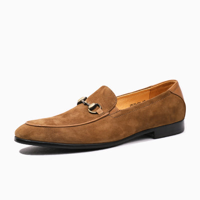 Zapatos Mocasín de Ante con Hebilla Horsebit para Hombre - Image 3