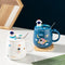 Taza Térmica Grande Creative Planet con Tapa y Cuchara