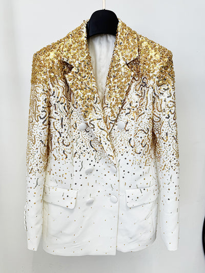 Blazer Doble Botonadura con Detalles Degradados - Image 13