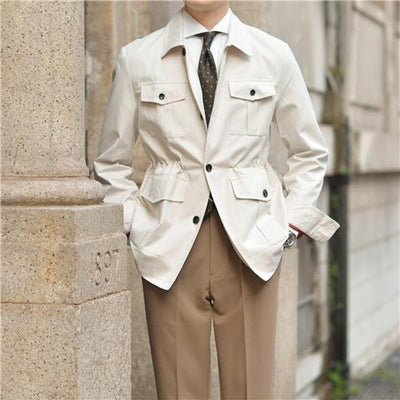 Chaqueta Casual Retro de Solapa - Abrigo Versátil para Hombre - Image 5