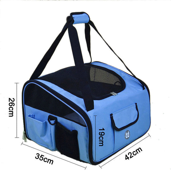 Mochila Portátil para Mascotas con Pañal para Gatos y Perros