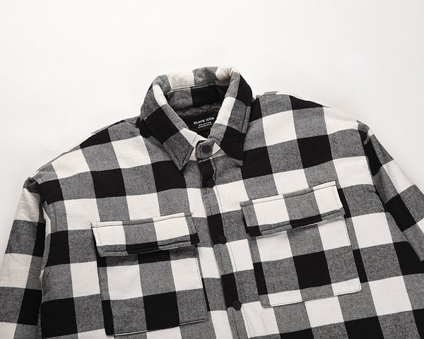 Chaqueta Cuadros Hombre y Mujer - Algodón Suelta y Cómoda