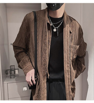 Cardigan Tejido Lujo Casual - Abrigo Medio Largo Versátil - Image 10