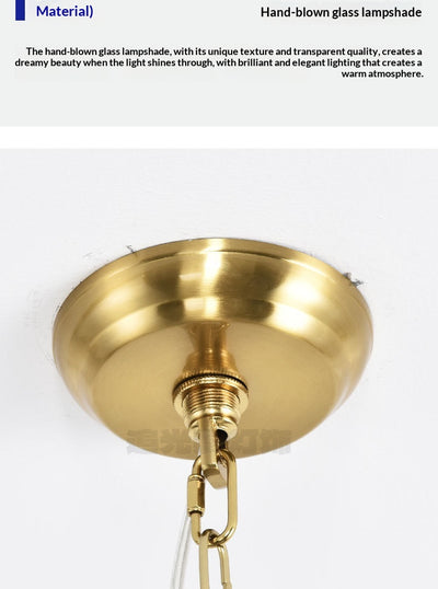 Lámpara Colgante de Burbujas de Vidrio Soplado Estilo Americano - Image 22