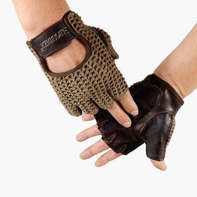 Guantes de Entrenamiento con Malla de Lana y Cuero - Image 10