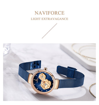 Reloj de Cuarzo para Mujer con Pulsera de Acero Inoxidable