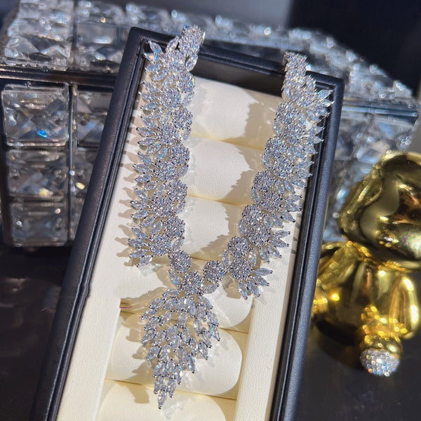Collar Colgante de Circón para Banquetes y Eventos Especiales